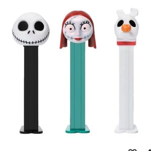 Spooky Character Candy Dispenser Set - Black, Teal, White